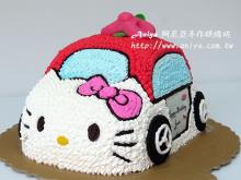 立體車KITTY造型蛋糕